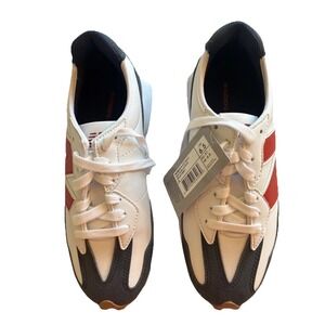 New Balance 327 Leather Golf/Casu Womens Sneakers  Shoes White Navy Red size 6.5